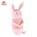 OEM custom promotional long ear stuffed animal bunny plush toy for easter holiday